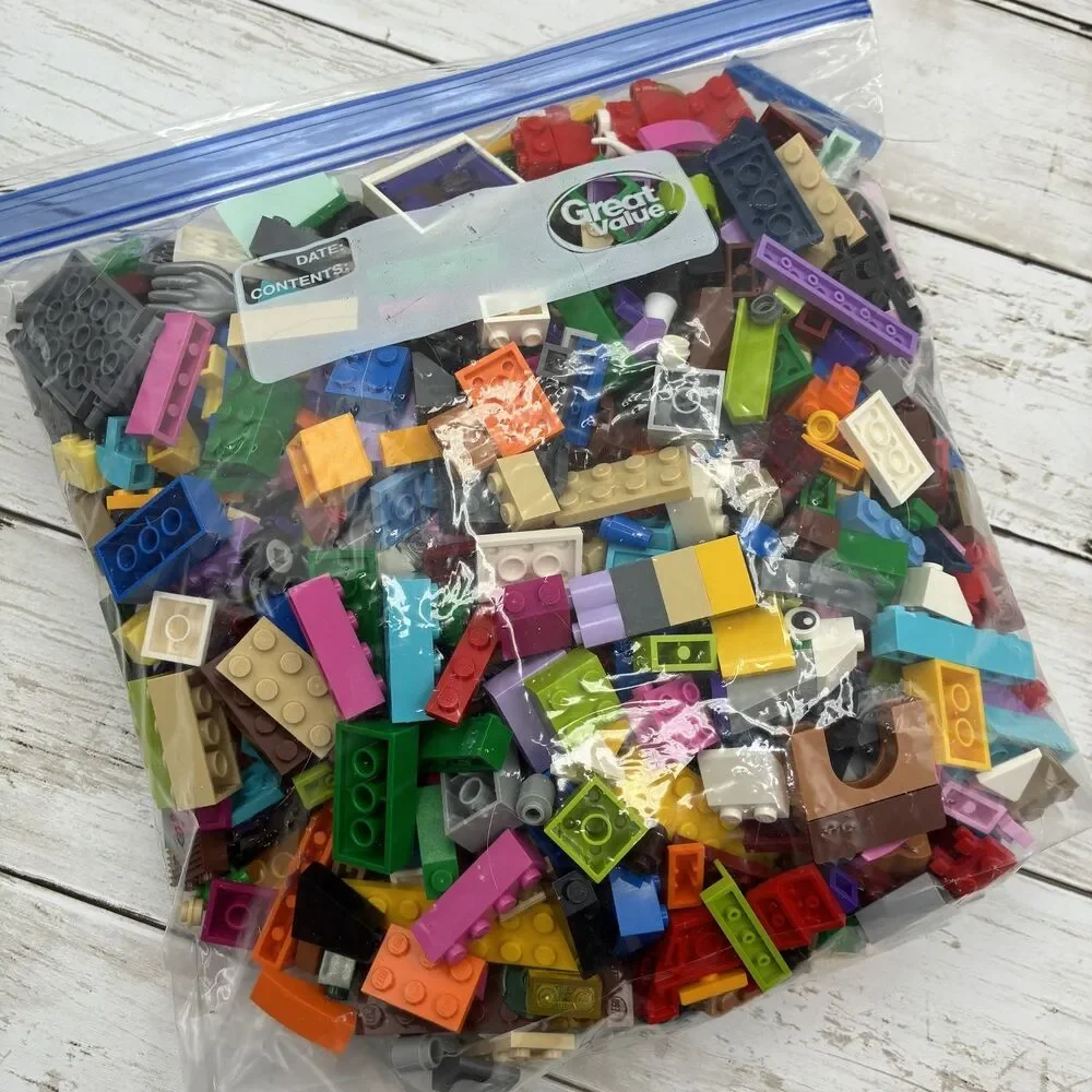 LEGO Bulk Lot Mixed Bricks Pieces Parts 1 LB 13.8 OZ Assorted Colors Shapes